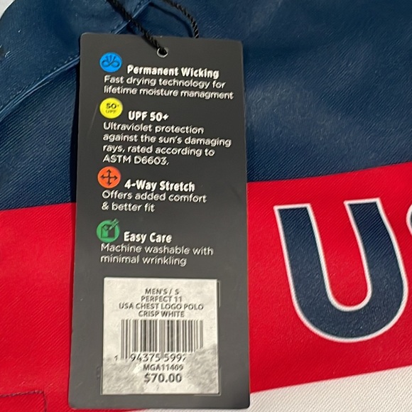 NEW w/TAGS Walter Hagen USA Golf Shirt 🇺🇸 ⛳️ size small - Picture 5 of 9